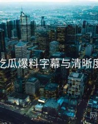 吃瓜爆料字幕与清晰度