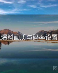 吃瓜爆料画质与码率设置详解