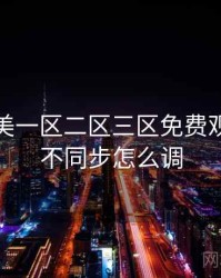 精品欧美一区二区三区免费观看字幕不同步怎么调