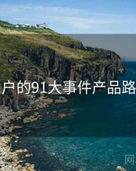 面向用户的91大事件产品路线猜想