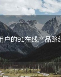 面向用户的91在线产品路线猜想