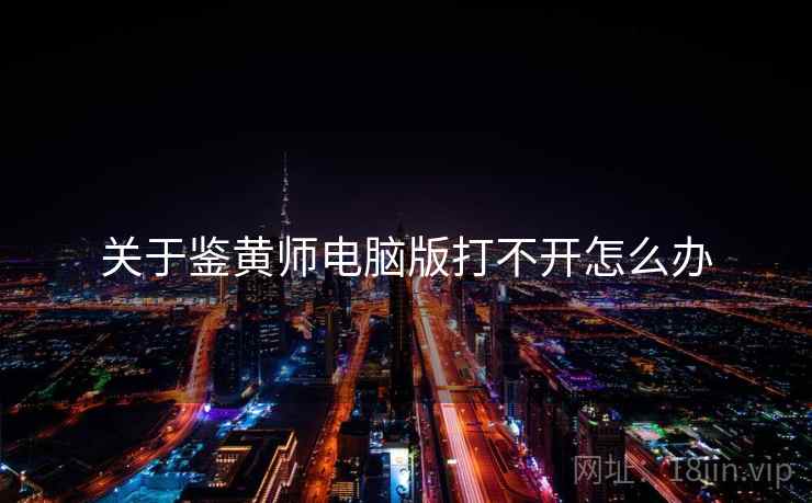 关于鉴黄师电脑版打不开怎么办