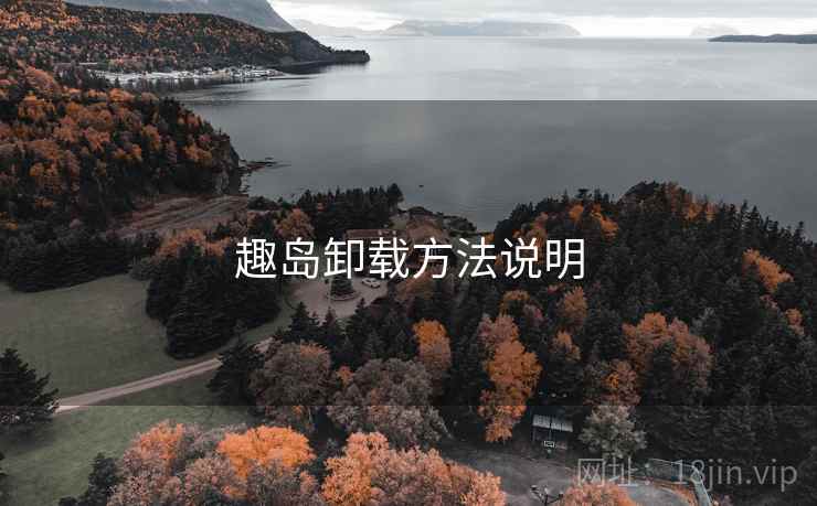 趣岛卸载方法说明