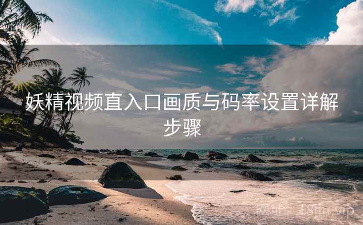 妖精视频直入口画质与码率设置详解步骤